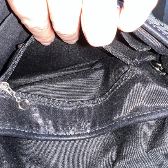 Coach Vintage Soho Signature C Black Monogram Y2K Shoulder Handbag Purse F12308 - Picture 9 of 14